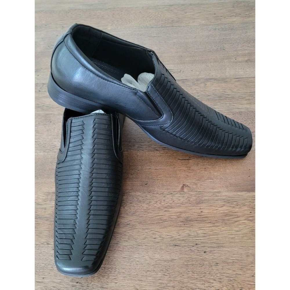 Salvanni Styled in Italy, Mens Black, Loafer Sz 9.5 Beautiful Vegan Shoes
